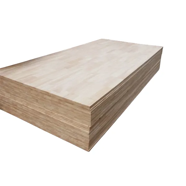 Gúmmíviðarbrún límt borð